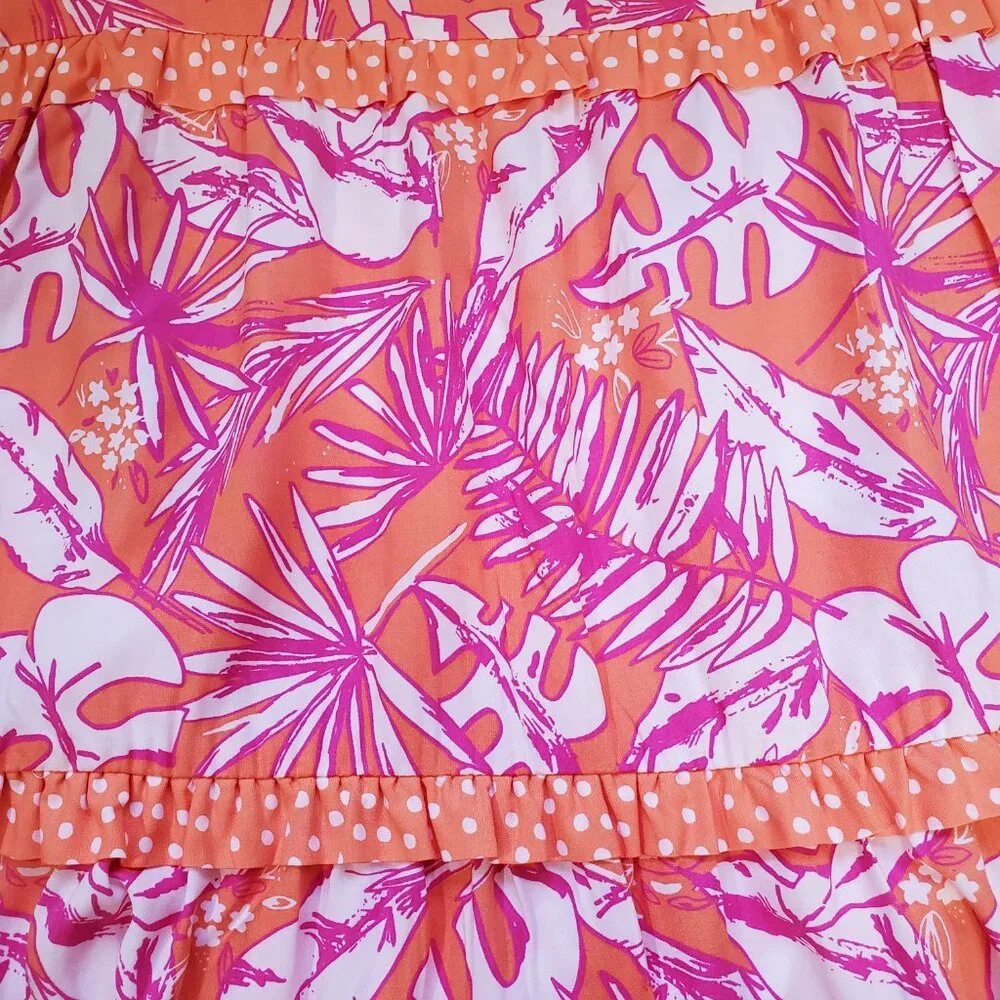 Cat & Jack Girl's Sleeveless Tiered Maxi Dress L (10/12)